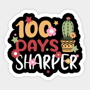 100 days sharper cactus Sticker